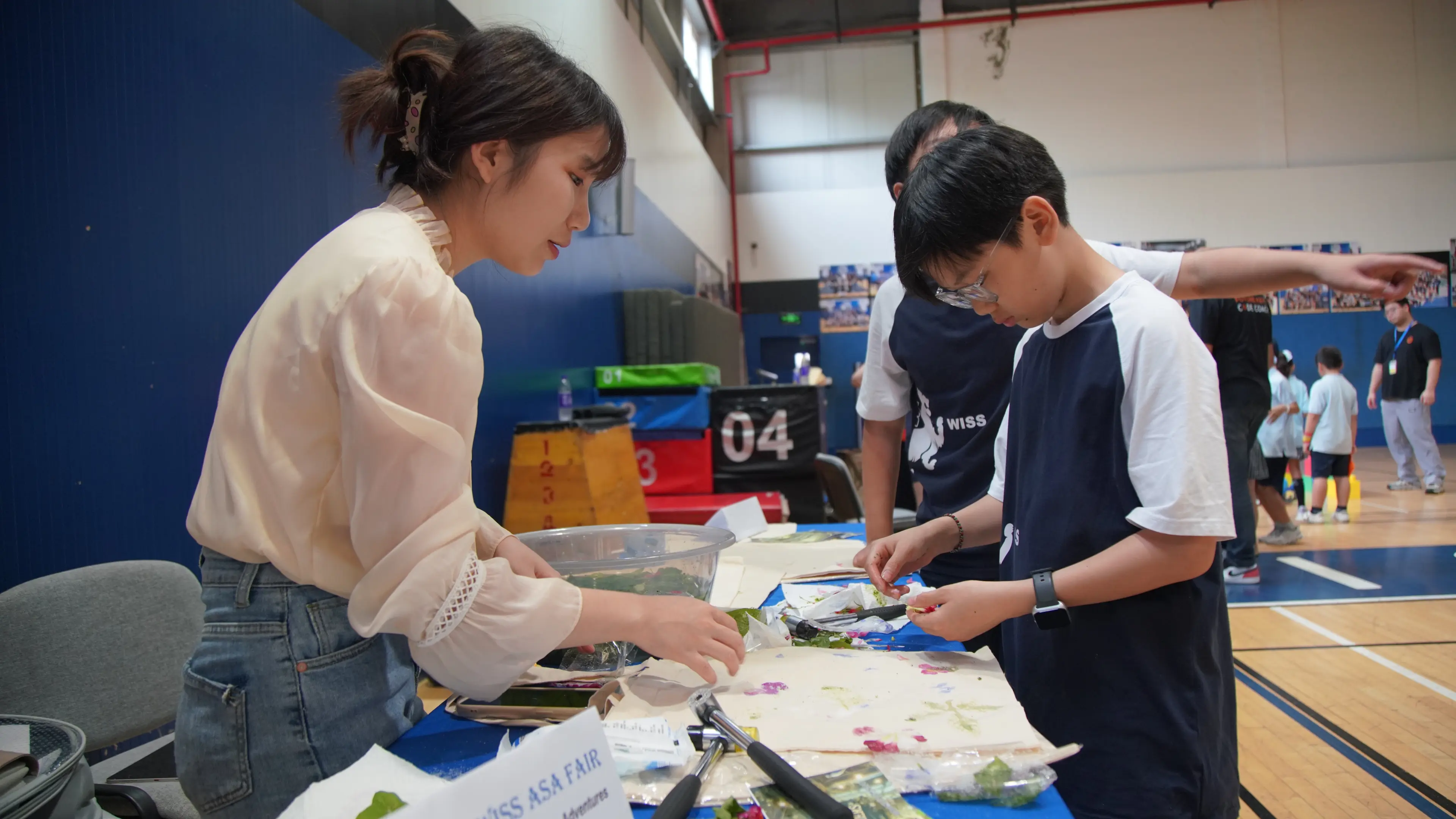 WISS students taking part in afternoon activities